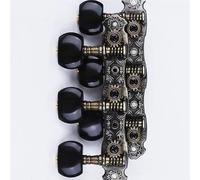 Sintonizzatori A Testa Di Chitarra Chitarra classica 1:16 meccaniche con corde rivestite e meccaniche due pezzi/coppia(Black)