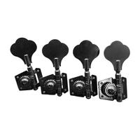 Sintonizzatori A Testa Di Chitarra Meccaniche Black Bass accordatore a testa aperta per basso elettrico jazz accessori(4L)