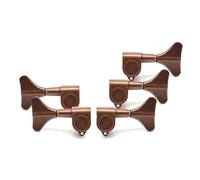 Sintonizzatori A Testa Di Chitarra Meccaniche per basso a 5 corde Fishtail 4L1R 4R1L 3R2L 3L2R piroli di accordatura per accessori per basso in rame rosso(3R2L)