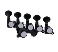 Sintonizzatori A Testa Di Chitarra Meccaniche per chitarra elettrica accordatore in metallo mini accordatore ovale per ST TL Tele Tuning Pegs(BK 6R)