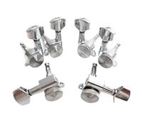 Sintonizzatori A Testa Di Chitarra Meccaniche per chitarra set di meccaniche cromate scala 1:18 con meccanismo di bloccaggio 6R 6L 3L3R 3L4R 4L3R 4L4R(3L3R)