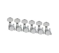 Sintonizzatori A Testa Di Chitarra Set Di 6 Meccaniche Con Bloccaggio In Linea Piroli E Teste Di Meccaniche Per Chitarra ST TL(Silver)