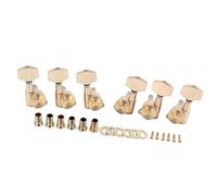 Sintonizzatori A Testa Di Chitarra Set di 6 meccaniche per accordatura a pedale con bloccaggio in oro per chitarra acustica ed elettrica stile Schaller