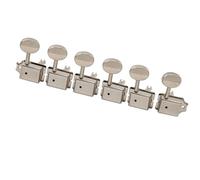 Sintonizzatori A Testa Di Chitarra Set Di 6 Meccaniche Per Chitarra In Linea Vintage Piroli E Chiavi(Silver)