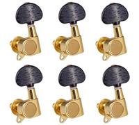 Sintonizzatori A Testa Di Chitarra Set di 6 piroli di accordatura sigillati in oro per chitarra acustica ed elettrica(6L)