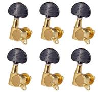 Sintonizzatori A Testa Di Chitarra Set di 6 piroli di accordatura sigillati in oro per chitarra acustica ed elettrica(6R)