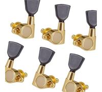 Sintonizzatori A Testa Di Chitarra Un set di 3R3L 6R 6L ingranaggi sigillati grigio perla pulsante chitarra meccanica parti di accessori per strumenti musicali(3R3L)