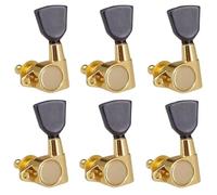 Sintonizzatori A Testa Di Chitarra Un set di 3R3L 6R 6L ingranaggi sigillati grigio perla pulsante chitarra meccanica parti di accessori per strumenti musicali(6L)