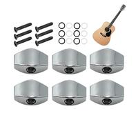 Sintonizzatori per chitarra, sintonizzatori acustici, 6 pezzi set per musica aggiornamento, metallo in lega di dettaglio, strumento Parts Feature, Home Studio Utility for Musician Repair Maintenance