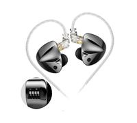 (Sintonizzazione D-Fi SENZA MICROFONO) Cuffie HiFi con monitor in-ear a 4 livelli KZ D-Fi e interruttore