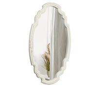 Sintosin Specchio Decorativo da Parete Ovale 43 x 60 cm, Specchio Grande con Cornice in Legno per Soggiorno, Camera da Letto, Bagno, Corridoio