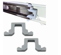 Sintrix Fab 2 x fermate per la guida del cestino/arresto di fine binario posteriore compatibile con lavastoviglie Miele 2154400. Fermaporta clip per cassetto portaposate adatto per Imperial, Privileg