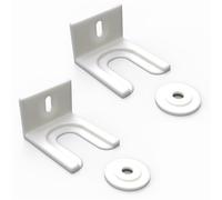 Sintrix Fab 2 X porta scorrevole clip supporto per frigorifero/congelatore integrato fissaggio porta e kit di montaggio compatibile con AEG, BOSCH, Zanussi. Kit di supporto universale per porta
