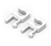 Sintrix Fab 2 x supporto per tubo valvola di riempimento, compatibile con cassetta di scarico Geberit, supporto per tubi, supporto valvola/tubo per WC, adatto per valvola di riempimento e tubo di