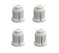 Sintrix Fab Bussola universale in plastica bianca, diametro 7,5 mm, set da 4 pezzi per rubinetti a due manopole e parti superiori della valvola, compatibile con GROHE, Dornbracht, KEMPER, Kludi
