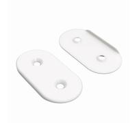 Sintrix Fab Connettore compatibile con scaffale IKEA Kallax - Elemento di collegamento per 2 o 4 ripiani Kallax - Collegamento stabile, design di alta qualità, diversi colori, set da 2 (bianco)