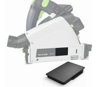 Sintrix Fab Copertura antipolvere per apertura cambio lama compatibile con sega a immersione Festool TS 55 R - Coperchio di aspirazione migliora l'aspirazione della polvere con sega con binario di
