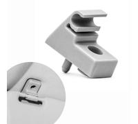 Sintrix Fab Gancio parasole per auto compatibile con Fiat Panda/500/Punto/Doblo, Abarth 500/595, Alfa Romeo MiTo, Lancia Ypsilon, Citroën Nemo - Fissaggio Pantina, OEM 735411088, Grigio