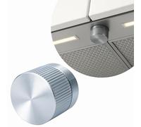 Sintrix Fab Pulsante girevole di ricambio per cappa aspirante, compatibile con IKEA UNDERVERK, RYTMISK, Value. Materiale resistente, effetto metallico, design antiscivolo, finitura rinforzata.