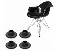 Sintrix Fab Set di 4 feltrini di ricambio compatibili con sedie Eames Eiffel/DAR Style - feltrini elastici in plastica per testa a sfera vintage 10,2 mm (13/32") - Protezione del pavimento per parquet