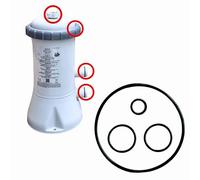 Sintrix Fab Set di guarnizioni compatibili con pompa filtro Intex Krystal Clear 604/604G. Anelli di ricambio e O-ring per modelli di pompe filtranti