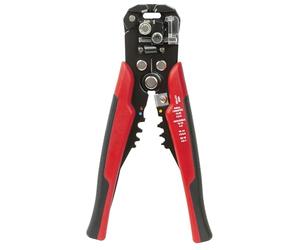 Sintron Tools - Pinza spelafili combinata CWS2, 3 in 1 per taglio, spellatura e crimpatura, impugnatura gommata ergomica, pressione spelafili regolabile