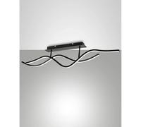 Sinuo lampada soffitto LED design dimmerabile nera 36w [EEK: A]