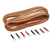 Sinuslive Kit cavi per altoparlanti HiFi per auto 2 x 0.75 mm² 10.00 m placcato