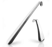 Sinwind Calzascarpe lungo Metallo, 2 pezzi 42cm&16cm Calzascarpe in Metallo Inox
