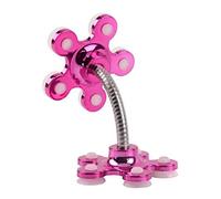 Sinye Multi-angolo ruotabile Supporto per telefono a doppia faccia Supporto per ventosa Supporto per fiori Supporto per supporto Aspirazione portatile a 360 gradi (Rose Red)