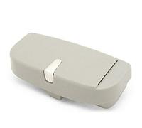 Sinye Scatola per Occhiali da Sole per Auto Universale Occhiali Custodia con Design Magnetico e Porta Carte di Credito, Multifunzione Scatola per Organizer per Aletta Parasole (Grigio)