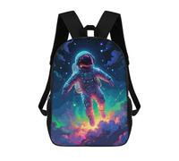 sinyumoney 1 Zaini Per Bambini Astronaut On The Space Borsa Scolastica Stampata in 3D Borsa Alla Moda Borse Scolastiche Da Viaggio Per La Scuola O I Viaggi 17inch