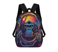 sinyumoney 1 Zaini Per Bambini Astronaut Space Gorilla Borsa Scolastica Stampata in 3D Borsa Alla Moda Borse Scolastiche Da Viaggio Per La Scuola O I Viaggi 17inch