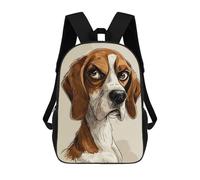 sinyumoney 1 Zaini Per Bambini Beagle Caricature Borsa Scolastica Stampata in 3D Borsa Alla Moda Borse Scolastiche Da Viaggio Per La Scuola O I Viaggi 17inch