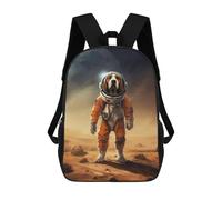 sinyumoney 1 Zaini Per Bambini Beagle Mars Borsa Scolastica Stampata in 3D Borsa Alla Moda Borse Scolastiche Da Viaggio Per La Scuola O I Viaggi 17inch