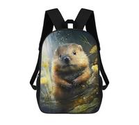 sinyumoney 1 Zaini Per Bambini Beaver Watersketch Drawing Borsa Scolastica Stampata in 3D Borsa Alla Moda Borse Scolastiche Da Viaggio Per La Scuola O I Viaggi 17inch