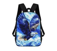 sinyumoney 1 Zaini Per Bambini Blue Eagle Soaring Borsa Scolastica Stampata in 3D Borsa Alla Moda Borse Scolastiche Da Viaggio Per La Scuola O I Viaggi 17inch