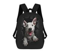 sinyumoney 1 Zaini Per Bambini Bull Terrier Borsa Scolastica Stampata in 3D Borsa Alla Moda Borse Scolastiche Da Viaggio Per La Scuola O I Viaggi 17inch