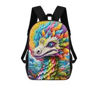 sinyumoney 1 Zaini Per Bambini Colorful Mythical Creature-2 Borsa Scolastica Stampata in 3D Borsa Alla Moda Borse Scolastiche Da Viaggio Per La Scuola O I Viaggi 17inch