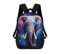 sinyumoney 1 Zaini Per Bambini Cosmic Fantasy Elephant Borsa Scolastica Stampata in 3D Borsa Alla Moda Borse Scolastiche Da Viaggio Per La Scuola O I Viaggi 17inch