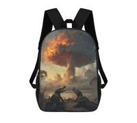 sinyumoney 1 Zaini Per Bambini Crocodiles in War Borsa Scolastica Stampata in 3D Borsa Alla Moda Borse Scolastiche Da Viaggio Per La Scuola O I Viaggi 17inch