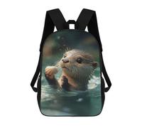 sinyumoney 1 Zaini Per Bambini Cute Baby Otter with Seashell Borsa Scolastica Stampata in 3D Borsa Alla Moda Borse Scolastiche Da Viaggio Per La Scuola O I Viaggi 17inch
