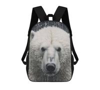 sinyumoney 1 Zaini Per Bambini Cute Wet Polar Bear Borsa Scolastica Stampata in 3D Borsa Alla Moda Borse Scolastiche Da Viaggio Per La Scuola O I Viaggi 17inch