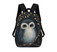 sinyumoney 1 Zaini Per Bambini Cute Whimsical Owl Borsa Scolastica Stampata in 3D Borsa Alla Moda Borse Scolastiche Da Viaggio Per La Scuola O I Viaggi 17inch