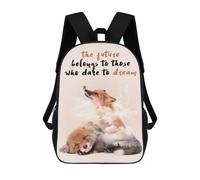 sinyumoney 1 Zaini Per Bambini Dare To Dream Borsa Scolastica Stampata in 3D Borsa Alla Moda Borse Scolastiche Da Viaggio Per La Scuola O I Viaggi 17inch