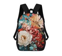 sinyumoney 1 Zaini Per Bambini Floral Harmony in Art Borsa Scolastica Stampata in 3D Borsa Alla Moda Borse Scolastiche Da Viaggio Per La Scuola O I Viaggi 17inch