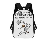sinyumoney 1 Zaini Per Bambini Funny Duck Borsa Scolastica Stampata in 3D Borsa Alla Moda Borse Scolastiche Da Viaggio Per La Scuola O I Viaggi 17inch
