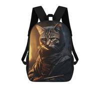 sinyumoney 1 Zaini Per Bambini Funny Shinobi Ninja Cat Borsa Scolastica Stampata in 3D Borsa Alla Moda Borse Scolastiche Da Viaggio Per La Scuola O I Viaggi 17inch