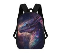 sinyumoney 1 Zaini Per Bambini Galactic Dragon Art Print-32 Borsa Scolastica Stampata in 3D Borsa Alla Moda Borse Scolastiche Da Viaggio Per La Scuola O I Viaggi 17inch
