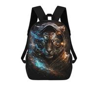 sinyumoney 1 Zaini Per Bambini Galactic Tiger Portrait -5 Borsa Scolastica Stampata in 3D Borsa Alla Moda Borse Scolastiche Da Viaggio Per La Scuola O I Viaggi 17inch